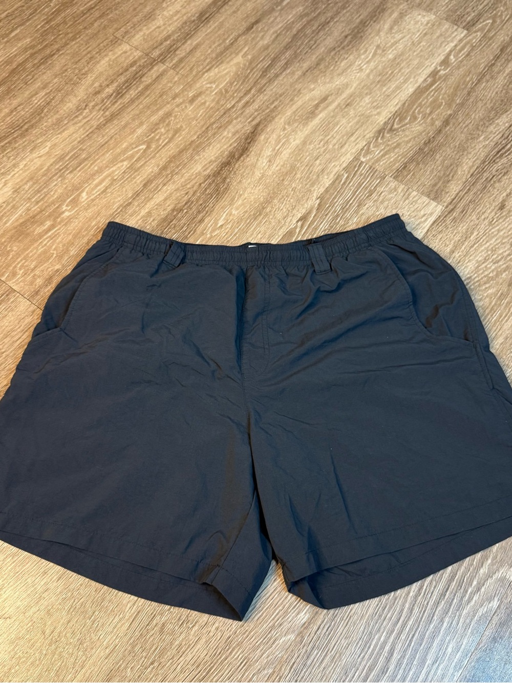Men's Columbia PFG Navy Elastic-Waist Casual Shorts